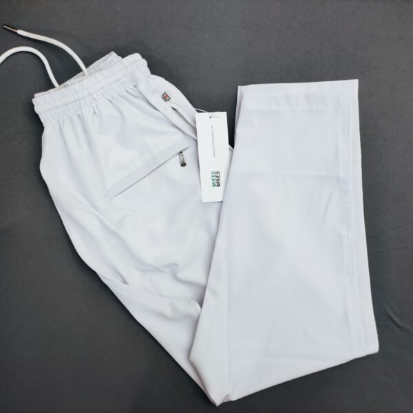 Micro Stitch Pajama – 2 Piece White - Image 2